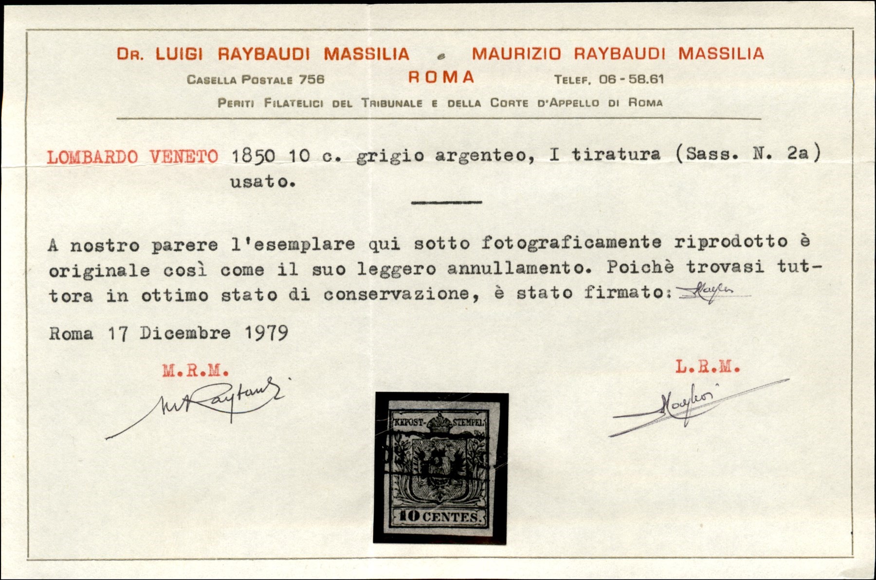 ITALIA / Antichi Stati Italiani / Lombardo Veneto / Posta ordinaria