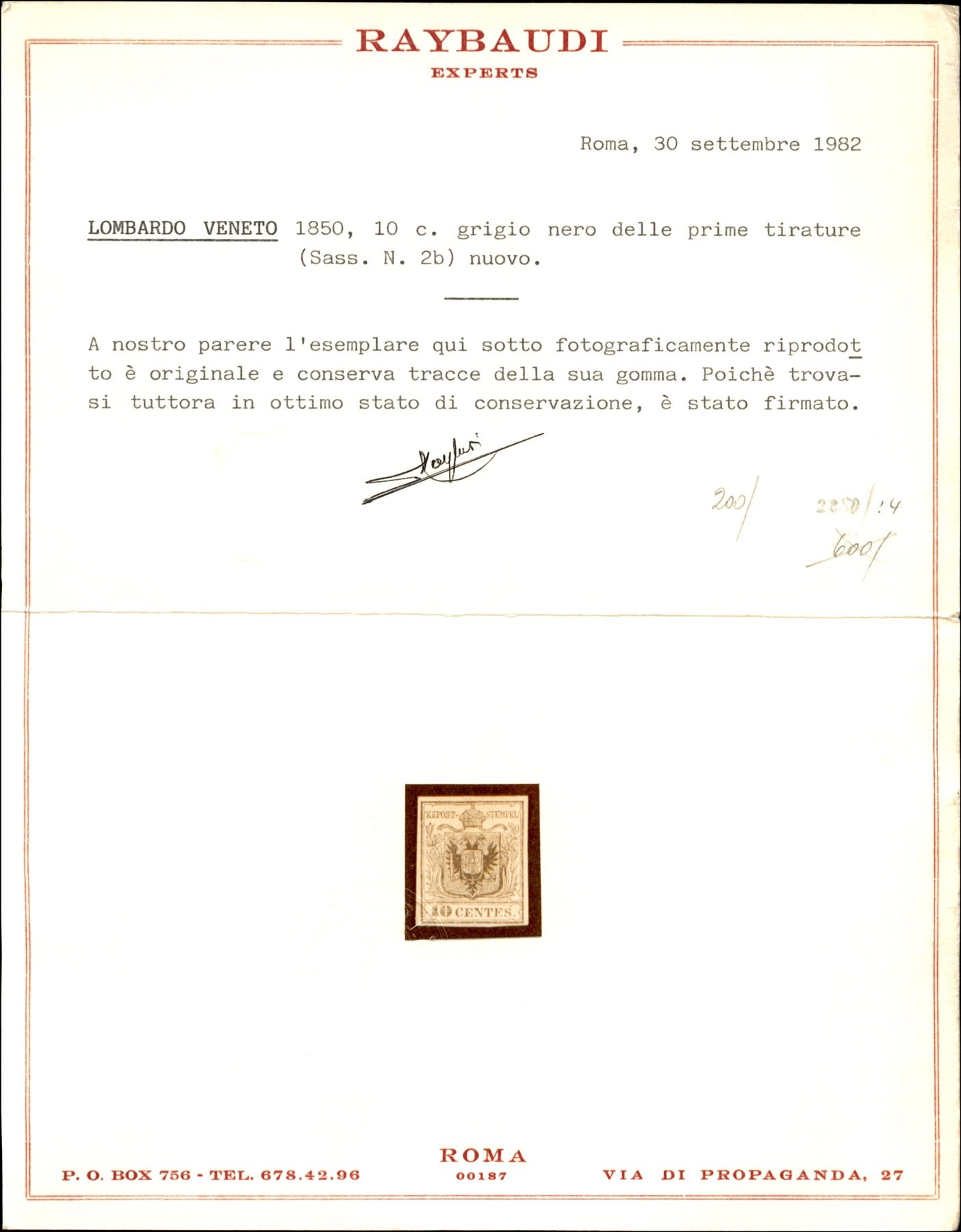 ITALIA / Antichi Stati Italiani / Lombardo Veneto / Posta ordinaria