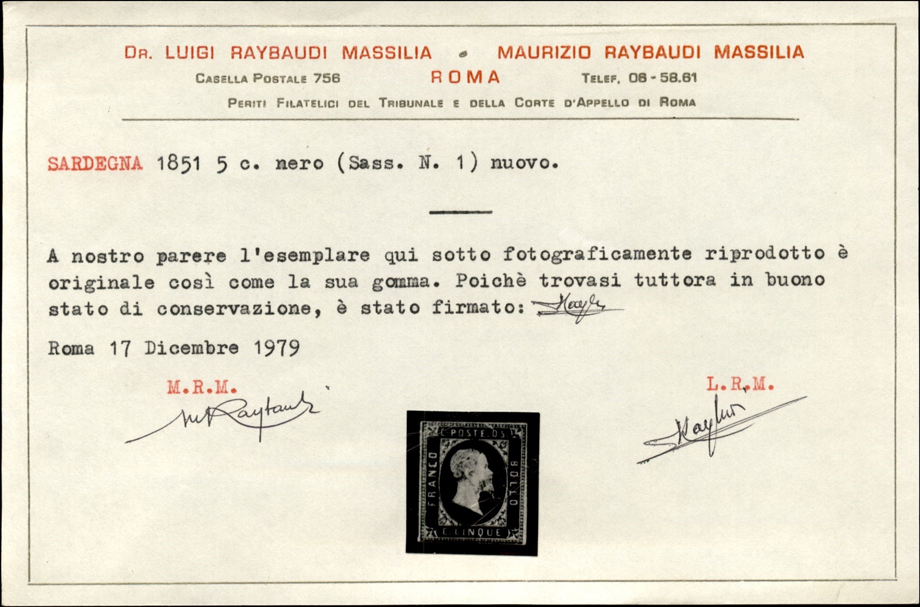 Italia / Antichi Stati Italiani / Sardegna / Posta Ordinaria