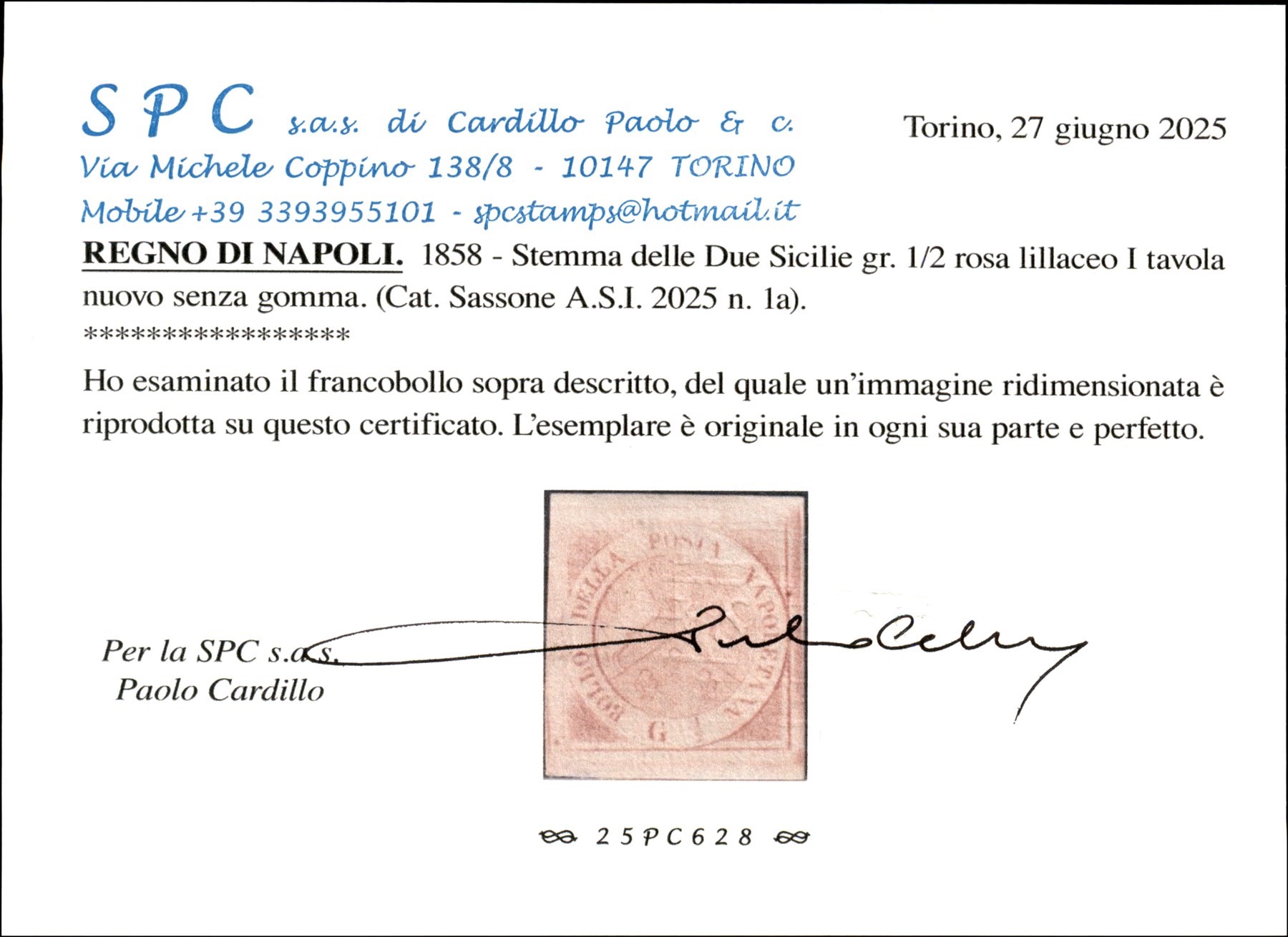 ITALIA / Antichi Stati Italiani / Napoli / Posta ordinaria