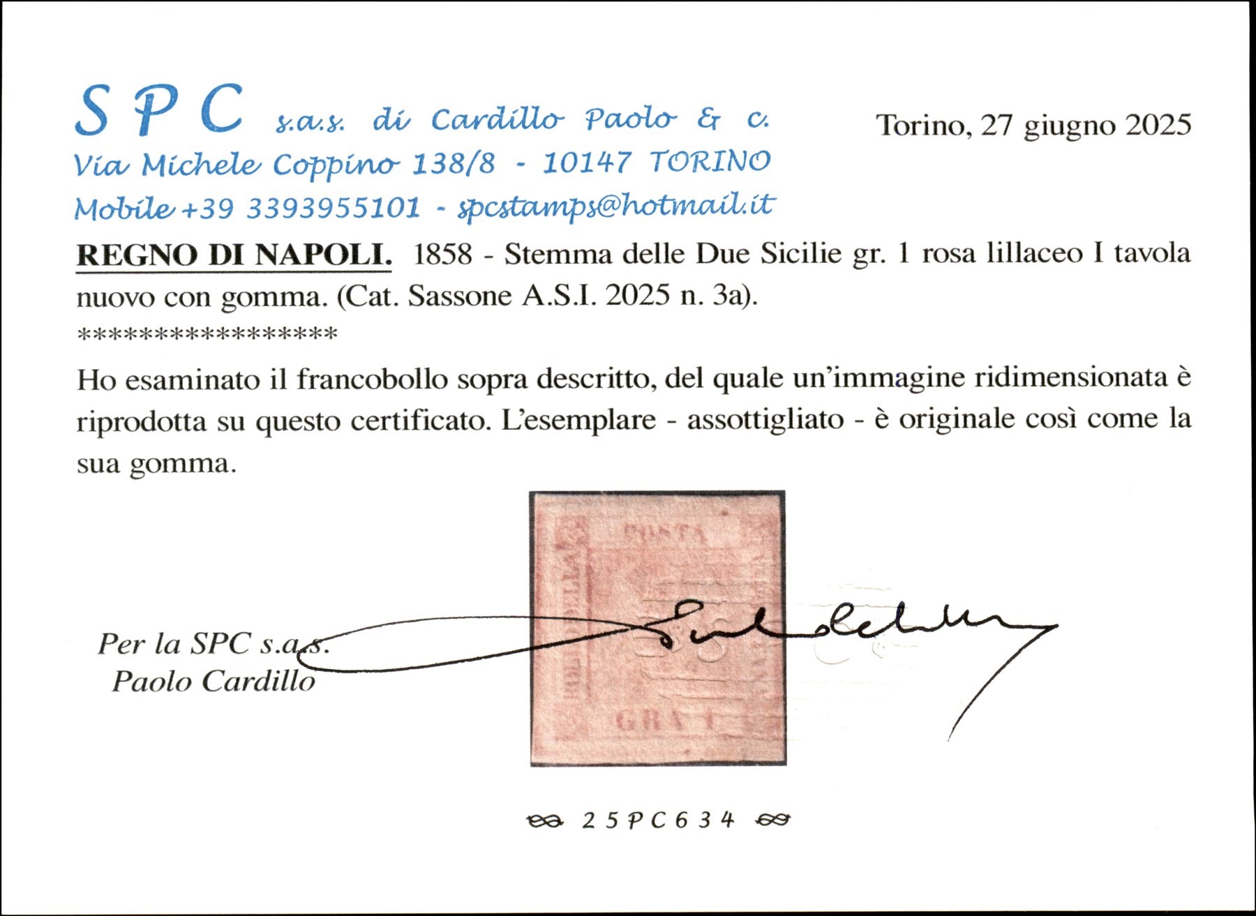 ITALIA / Antichi Stati Italiani / Napoli / Posta ordinaria