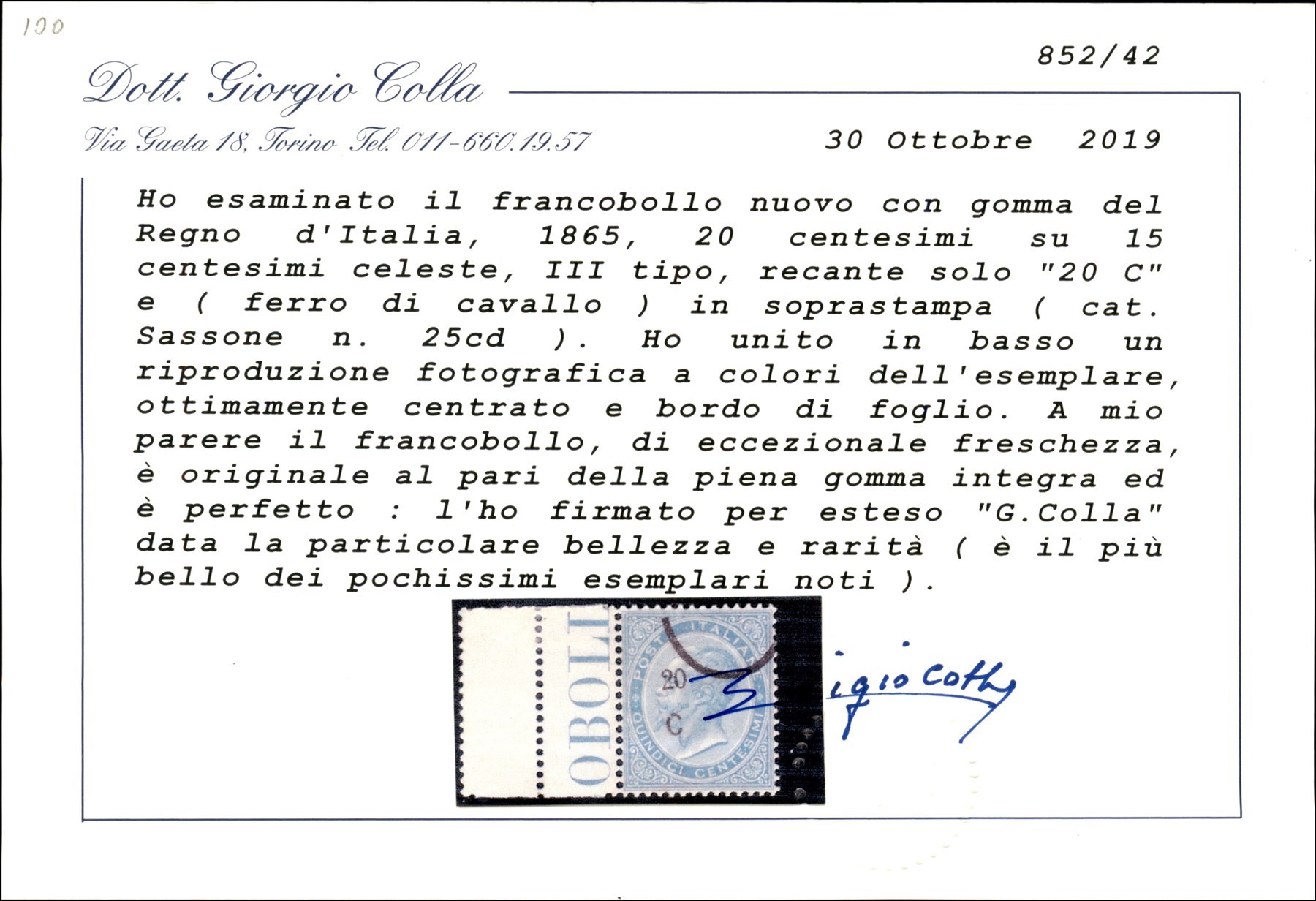 Italia / Regno / Vittorio Emanuele II / Posta Ordinaria