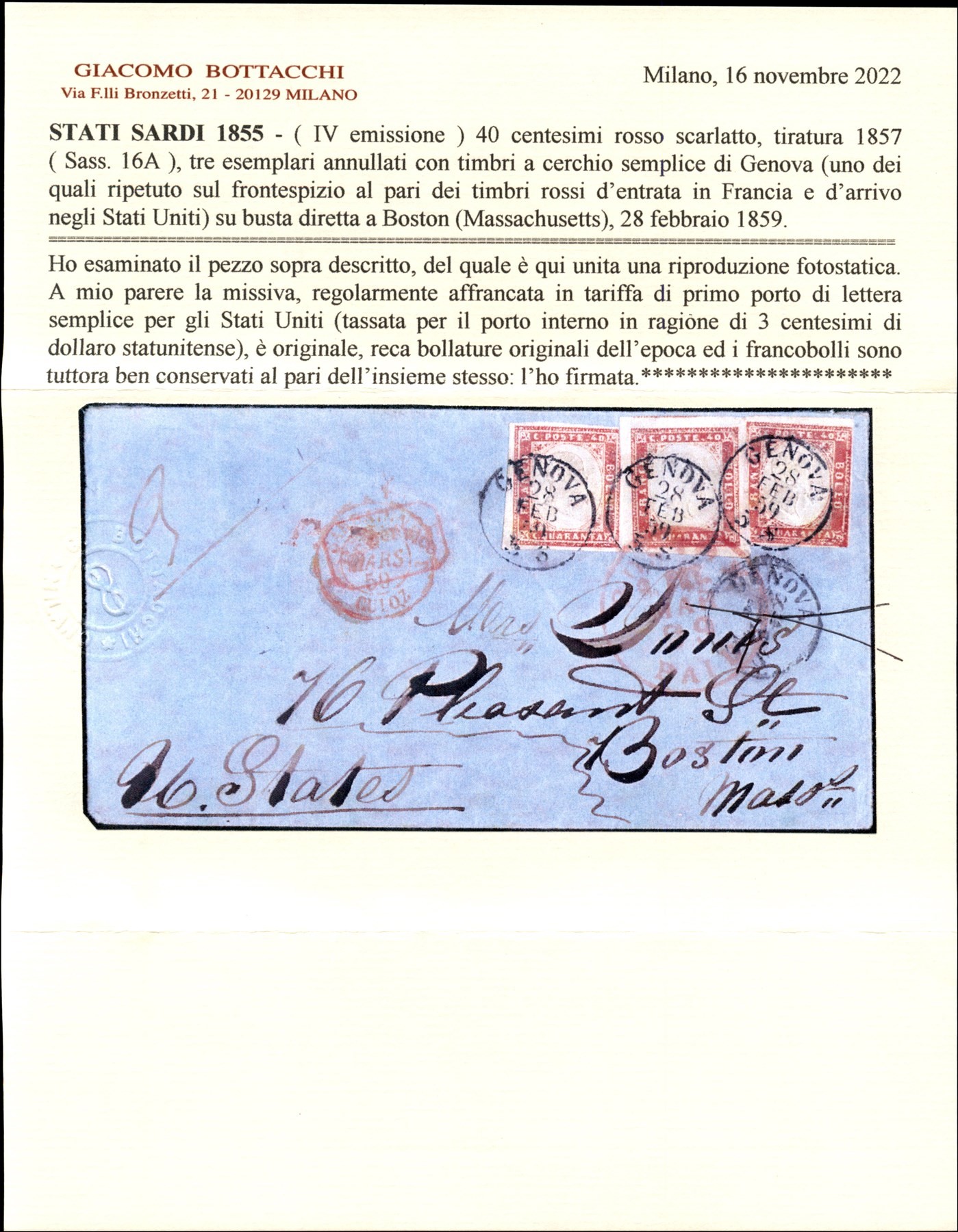 Italia / Antichi Stati Italiani / Sardegna / Posta Ordinaria