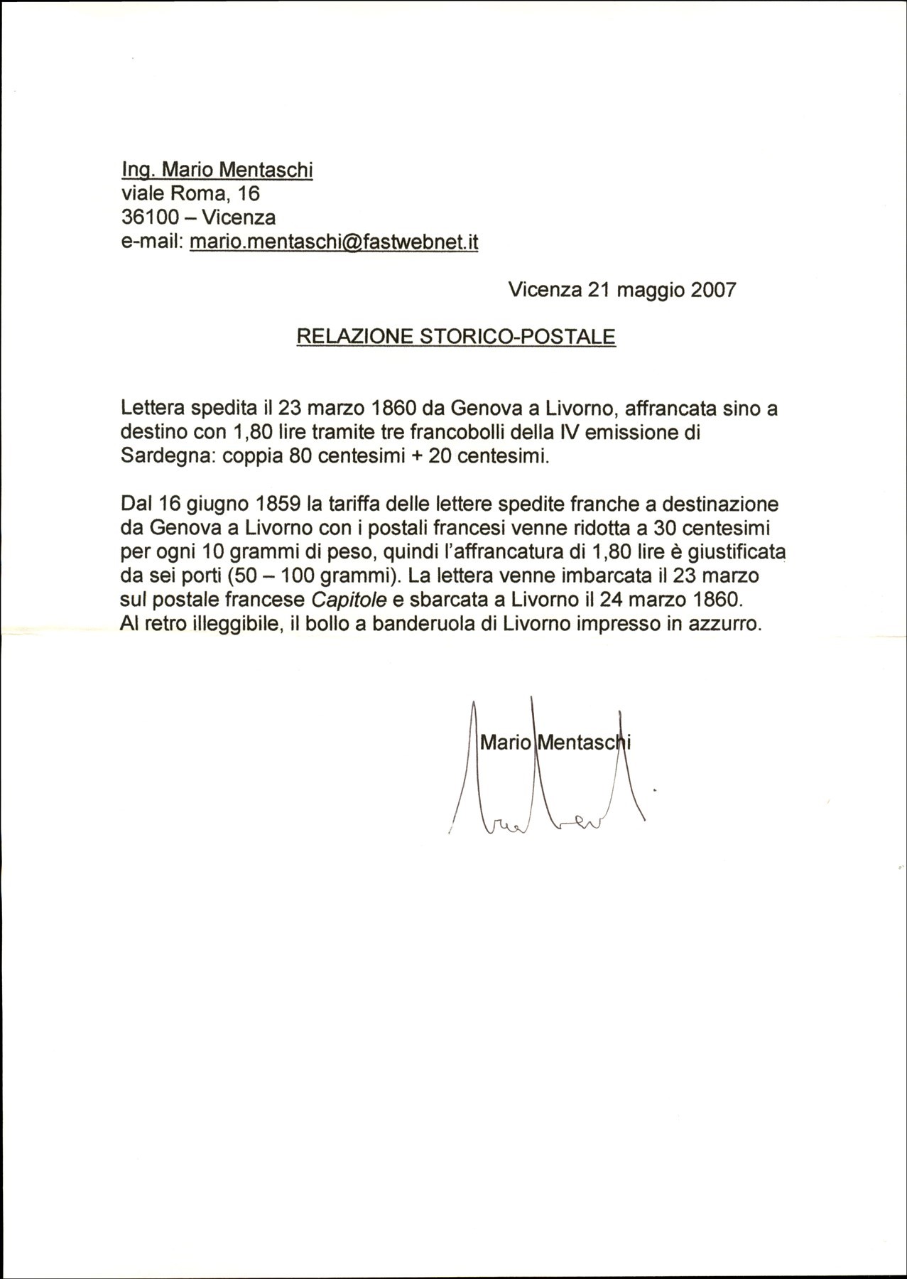 Italia / Antichi Stati Italiani / Sardegna / Posta Ordinaria
