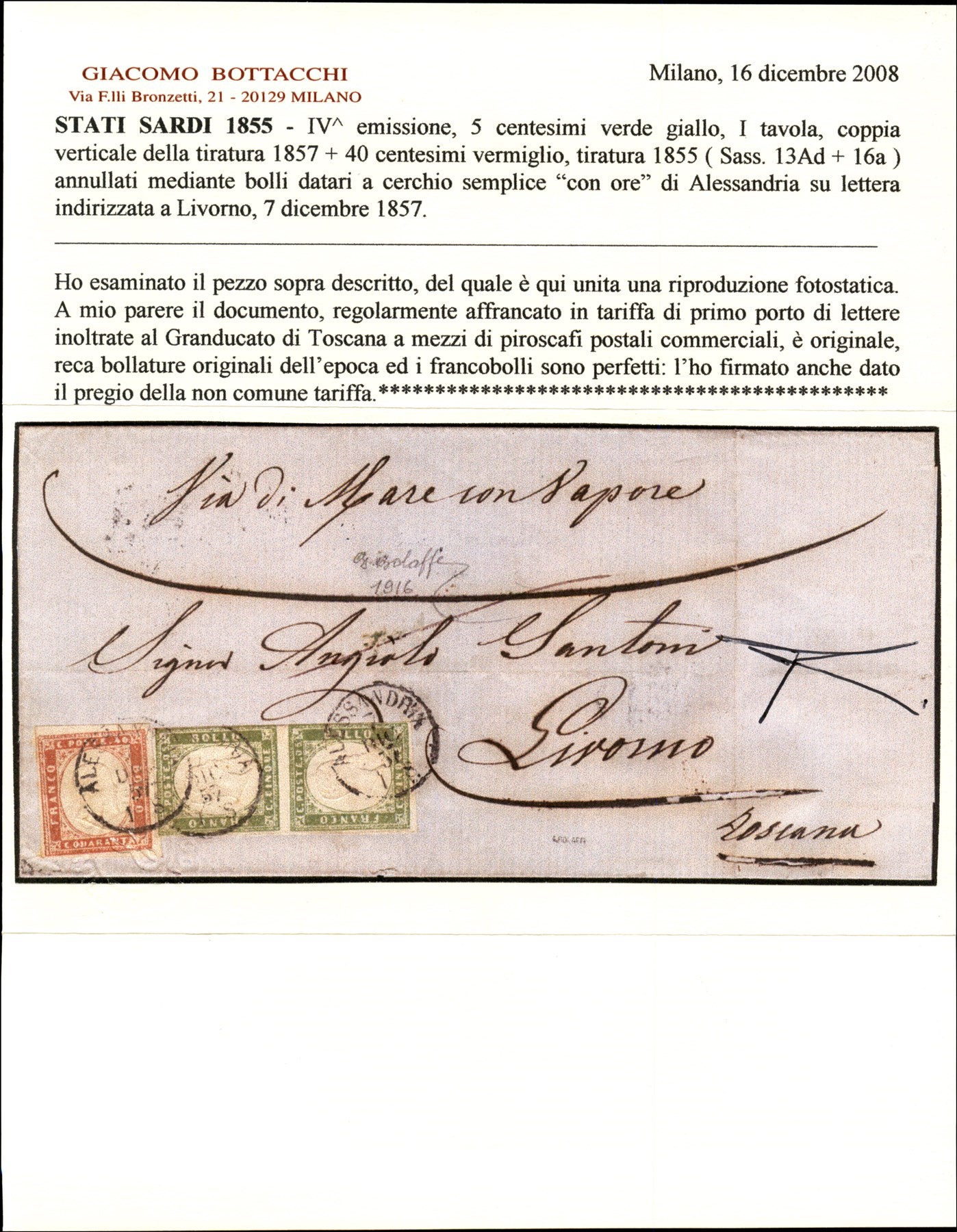 Italia / Antichi Stati Italiani / Sardegna / Posta Ordinaria