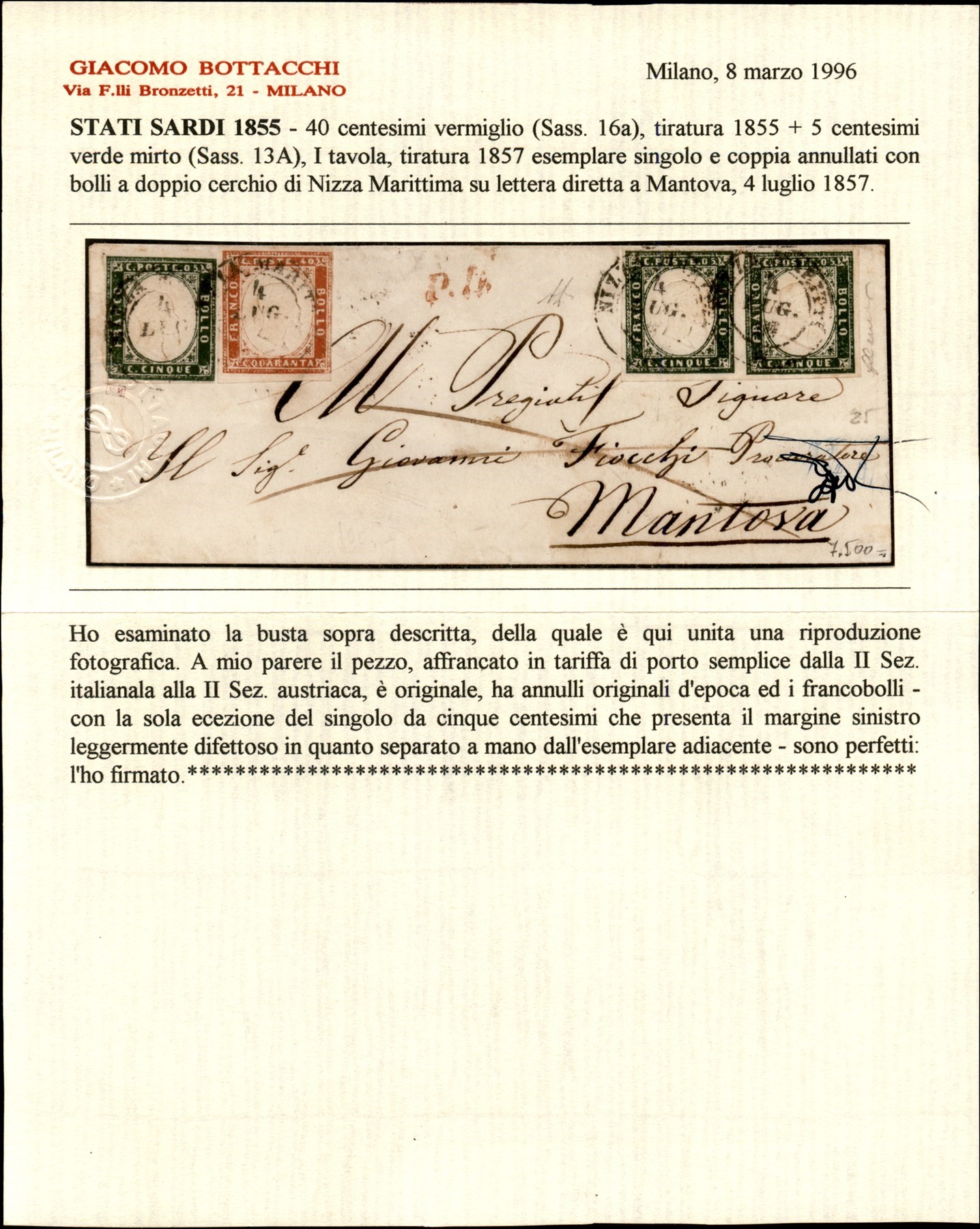Italia / Antichi Stati Italiani / Sardegna / Posta Ordinaria
