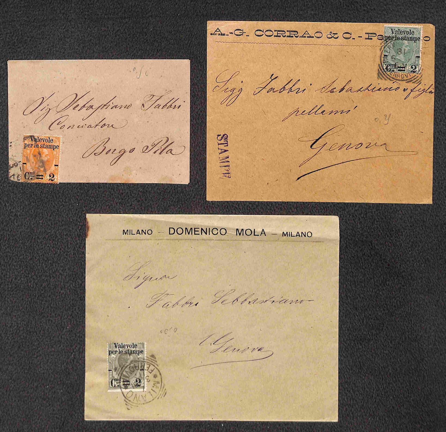 Italia / Regno / Umberto i / Posta Ordinaria