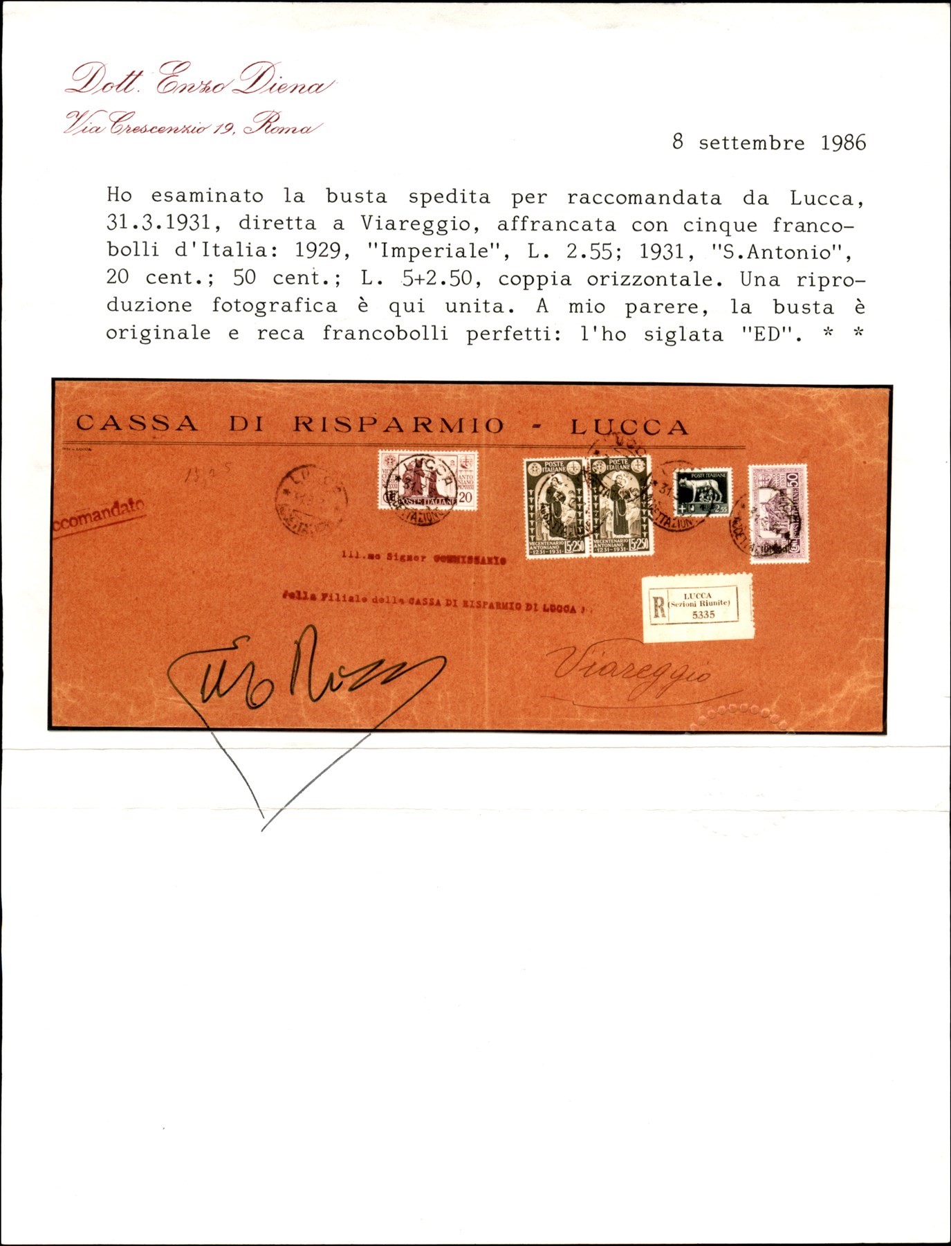 Italia / Regno / Vittorio Emanuele III / Posta Ordinaria