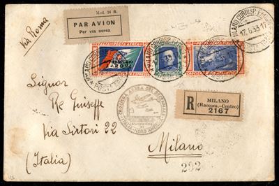 Italia / Regno / Vittorio Emanuele III / Posta Aerea