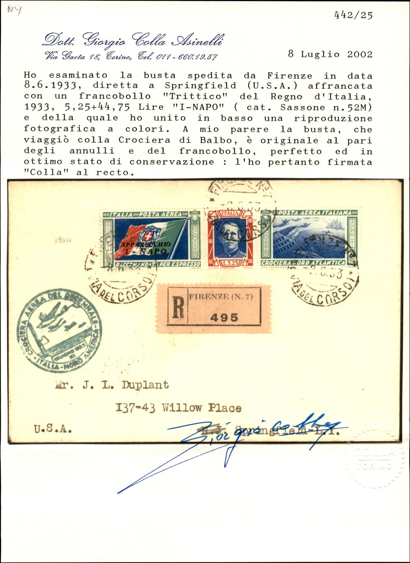 Italia / Regno / Vittorio Emanuele III / Posta Aerea