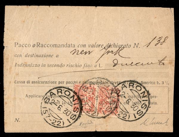 ITALIA / Regno / Vittorio Emanuele III / Francobolli assicurativi