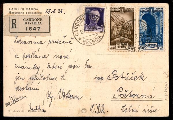 ITALIA / Regno / Vittorio Emanuele III / Posta ordinaria + aerea