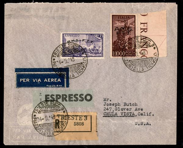 ITALIA / Trieste  / Trieste AMG FTT / Aerogrammi