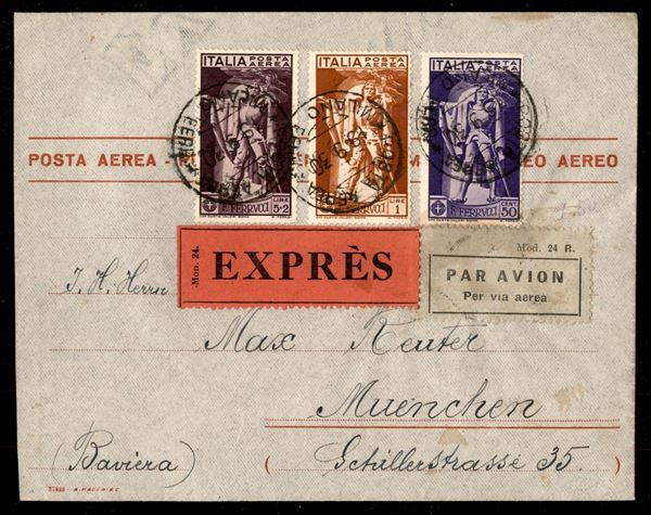 ITALIA / Regno / Vittorio Emanuele III / Aerogrammi