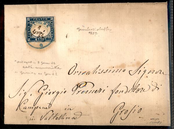 ITALIA / Antichi Stati Italiani / Sardegna / Annullamenti / Posta ordinaria