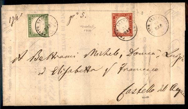 ITALIA / Antichi Stati Italiani / Sardegna / Annullamenti / Posta ordinaria