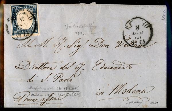 ITALIA / Antichi Stati Italiani / Sardegna / Annullamenti / Posta ordinaria