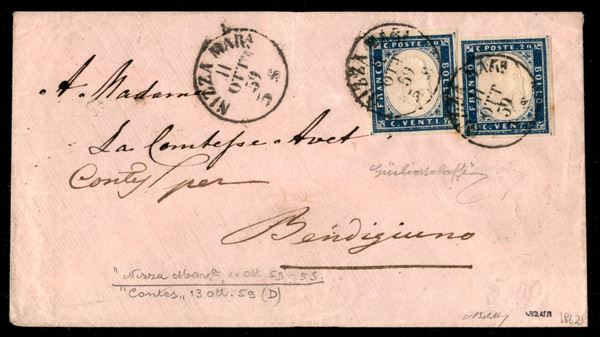 ITALIA / Antichi Stati Italiani / Sardegna / Annullamenti / Posta ordinaria