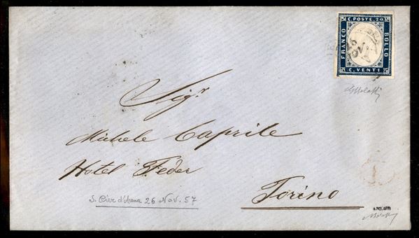 ITALIA / Antichi Stati Italiani / Sardegna / Annullamenti / Posta ordinaria