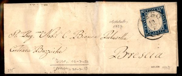 ITALIA / Antichi Stati Italiani / Sardegna / Annullamenti / Posta ordinaria