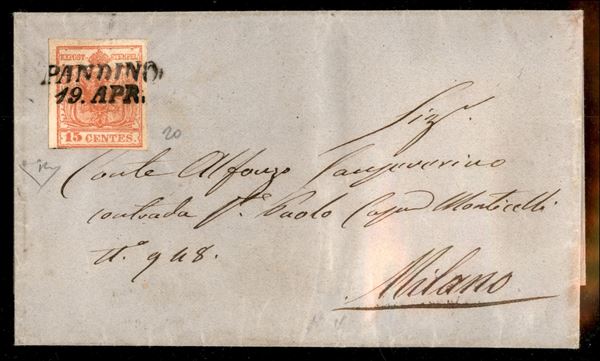 ITALIA / Antichi Stati Italiani / Lombardo Veneto / Annullamenti / Posta ordinaria