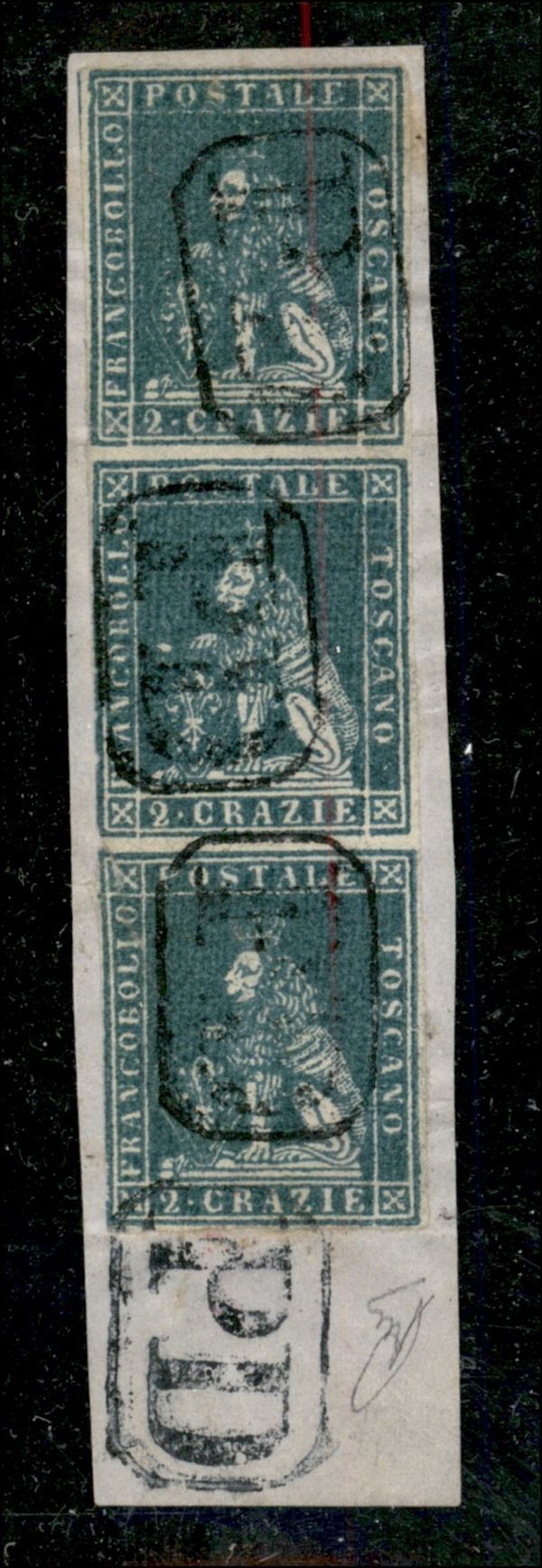 ITALIA / Antichi Stati Italiani / Toscana / Difetti di clich� / Posta ordinaria