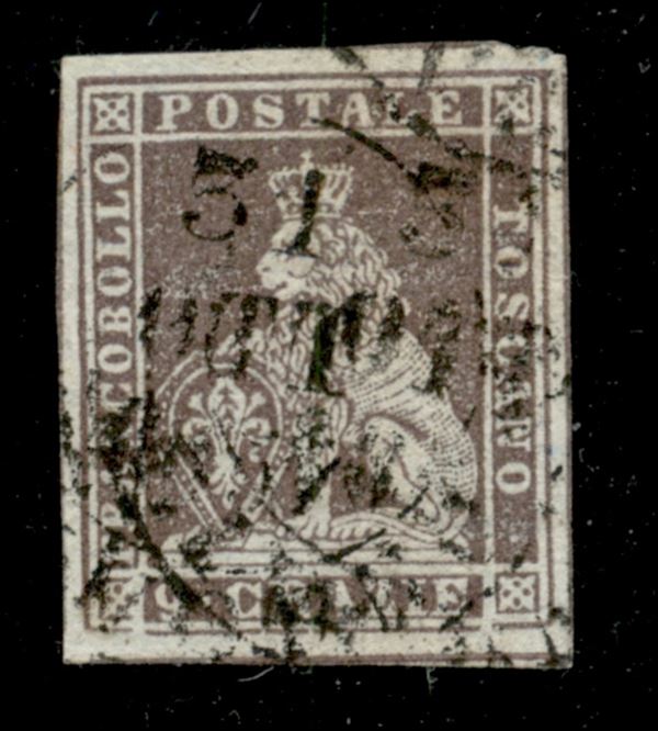 ITALIA / Antichi Stati Italiani / Toscana / Difetti di clich� / Posta ordinaria