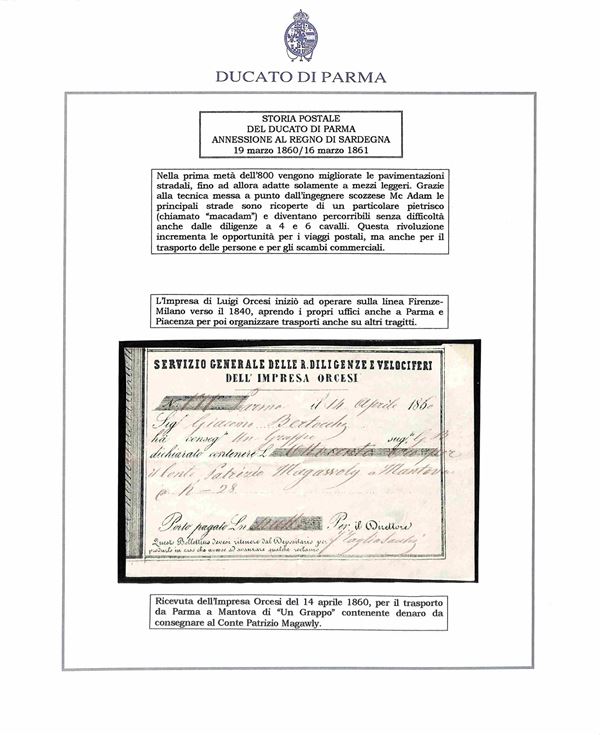 ITALIA / Antichi Stati Italiani / Parma / Posta ordinaria