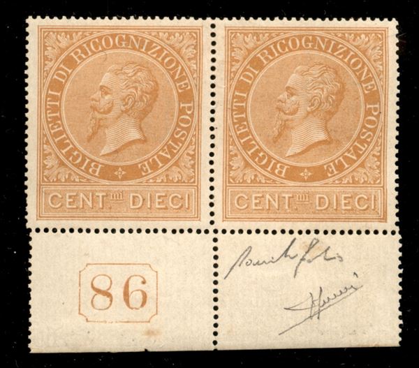 ITALIA / Regno / Vittorio Emanuele II / Ricognizione postale