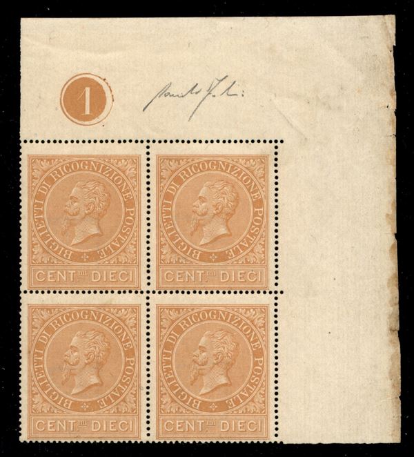 ITALIA / Regno / Vittorio Emanuele II / Ricognizione postale