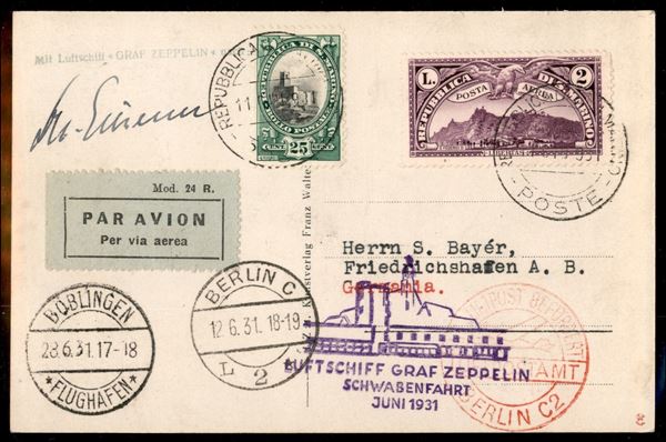 SAN MARINO / Aerogrammi