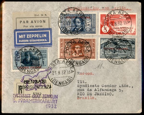 ITALIA / Colonie / Cirenaica / Aerogrammi