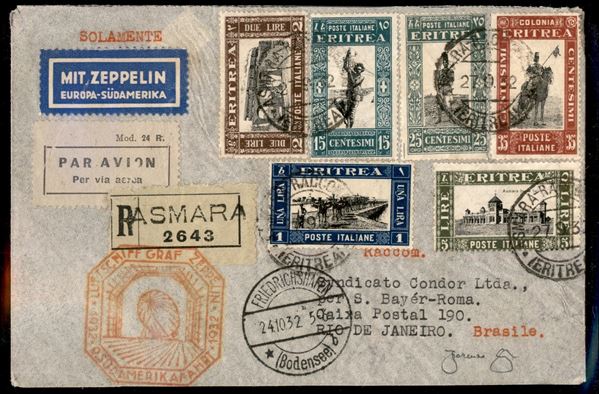 ITALIA / Colonie / Eritrea / Aerogrammi