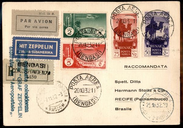 ITALIA / Colonie / Cirenaica / Aerogrammi