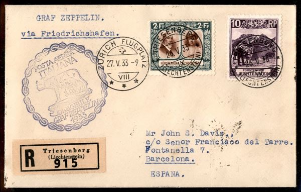 LIECHTENSTEIN / Aerogrammi