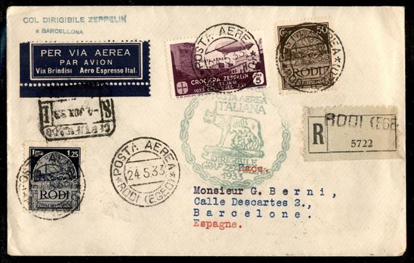 ITALIA / Colonie / Egeo / Aerogrammi