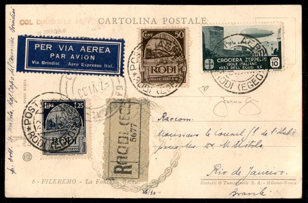 ITALIA / Colonie / Egeo / Aerogrammi