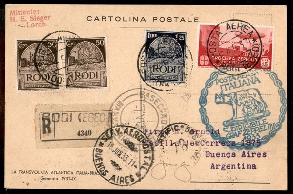 ITALIA / Colonie / Egeo / Aerogrammi