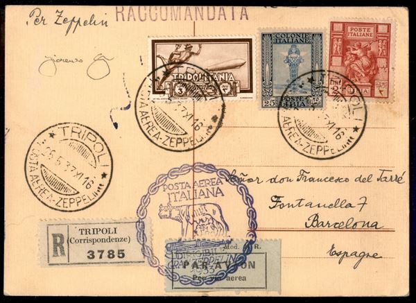 ITALIA / Colonie / Tripolitania / Aerogrammi