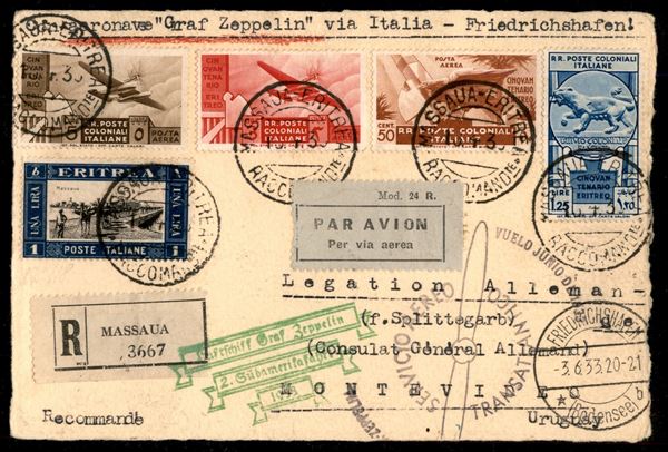 ITALIA / Colonie / Eritrea / Aerogrammi