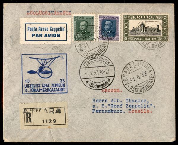 ITALIA / Colonie / Eritrea / Aerogrammi