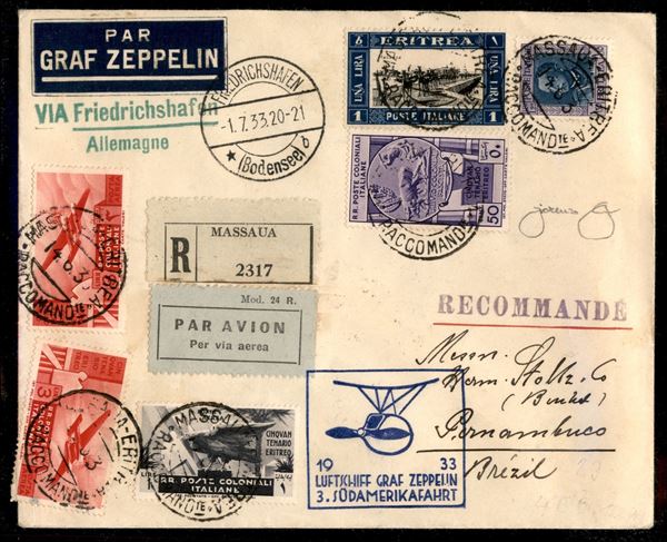 ITALIA / Colonie / Eritrea / Aerogrammi