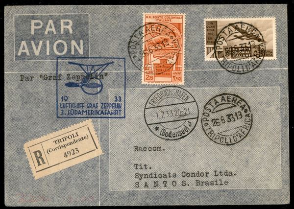 ITALIA / Colonie / Tripolitania / Aerogrammi