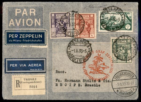 ITALIA / Colonie / Tripolitania / Aerogrammi