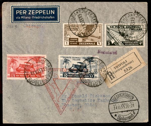 ITALIA / Colonie / Tripolitania / Aerogrammi