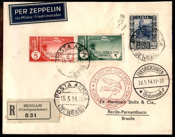 ITALIA / Colonie / Cirenaica / Aerogrammi