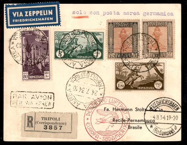 ITALIA / Colonie / Tripolitania / Aerogrammi