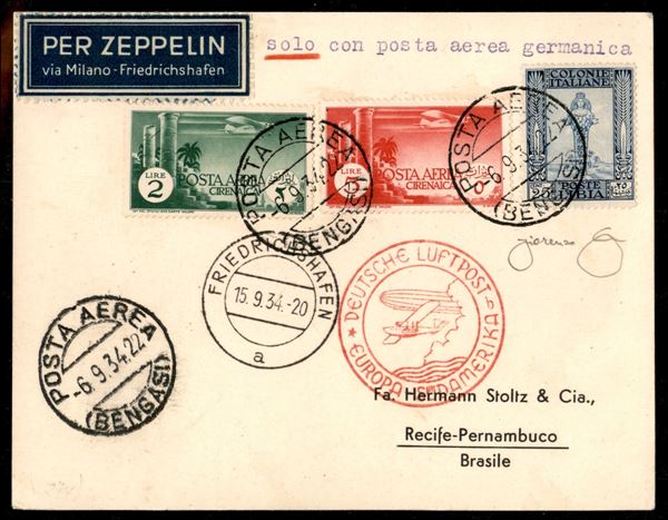 ITALIA / Colonie / Cirenaica / Aerogrammi