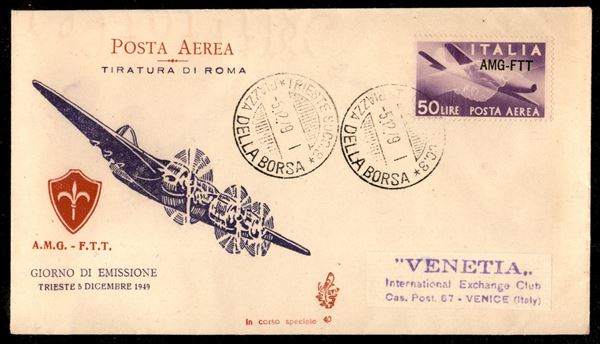 ITALIA / Trieste  / Trieste AMG FTT / Posta aerea