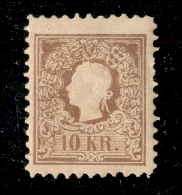 1870 - Ristampe - 10 kreuzer (14/II) - gomma originale